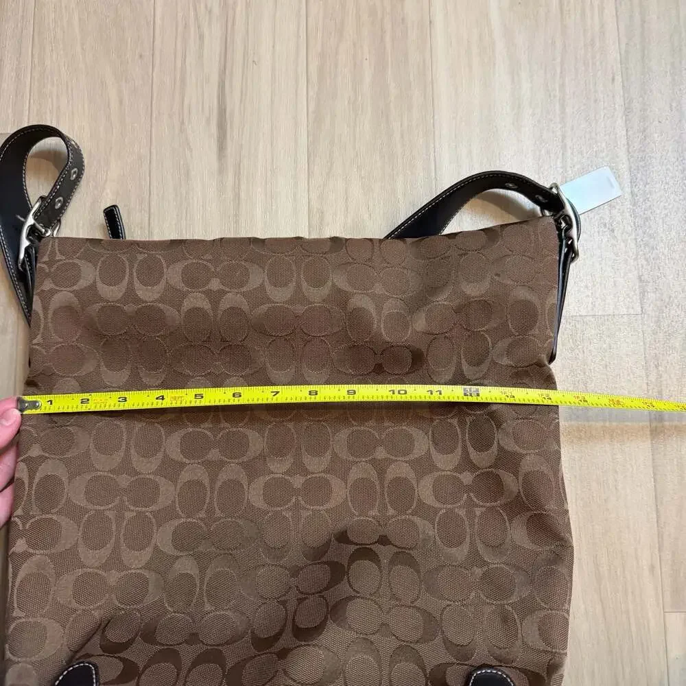Coach Signature Canvas Hobo Bag in Brown/Tan